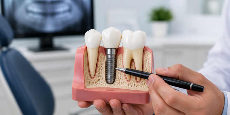 Dental Implants Work at a Dentist